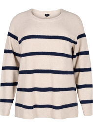 Raidallinen ribbineulospusero, P.Stone/Navy.B.Mel.