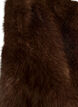 Lyhyt tekoturkistakki avoimella etuosalla, Ruskea, Packshot image number 2