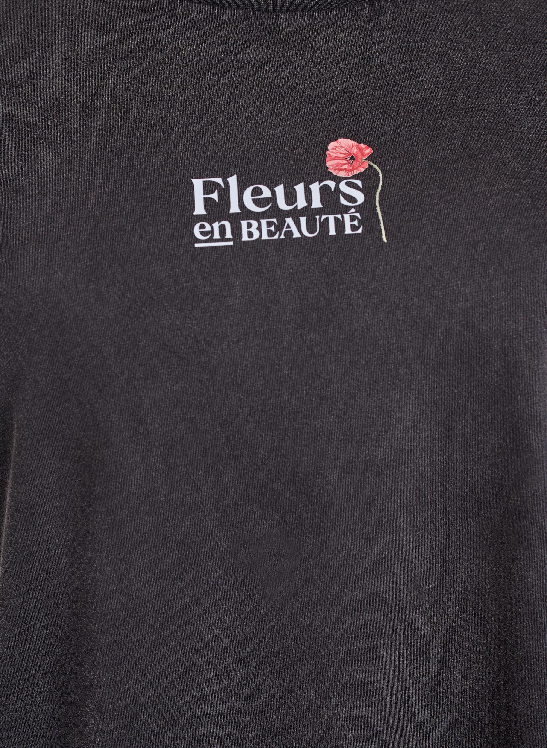 Zizzi Puuvillainen T-paita etu- ja takaprintill&auml;, 9991, Packshot image number 2