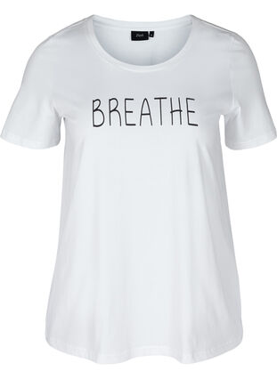 T-paita printillä, Br White BREATHE, Packshot image number 0