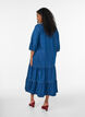 Denim-maximekko r&ouml;yhel&ouml;kerroksilla, Sininen, Model image number 1