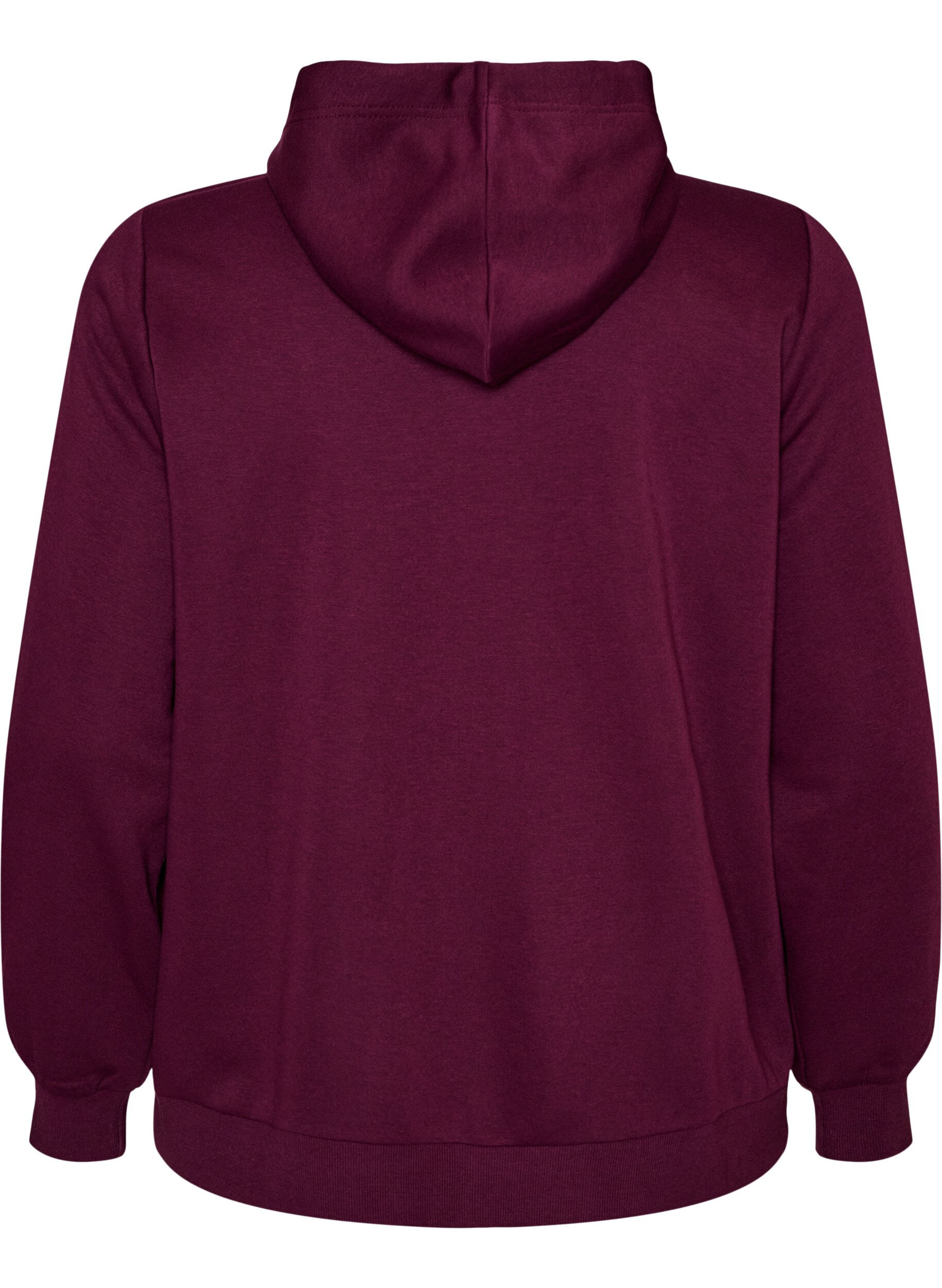 ZizziHupullinen collegepaita vetoketjulla ja taskuilla, Violetti, Packshot image number 1