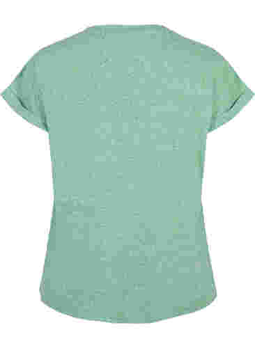 Meleerattu t-paita lyhyillä hihoilla, Jolly Green Mél, Packshot image number 1