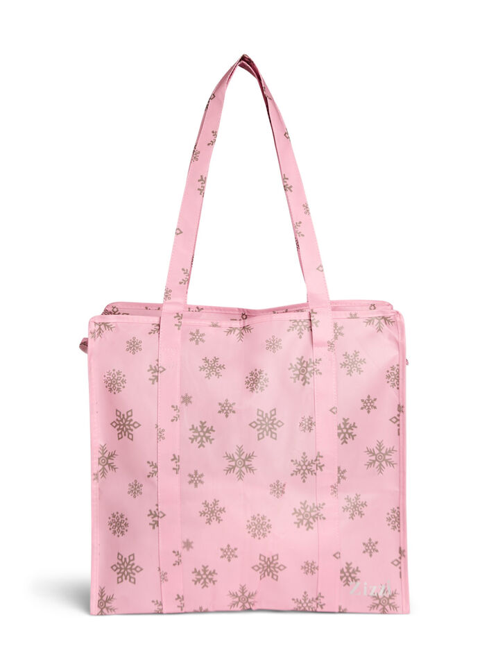 Ostoskassi vetoketjulla, Punainen, Packshot image number 1