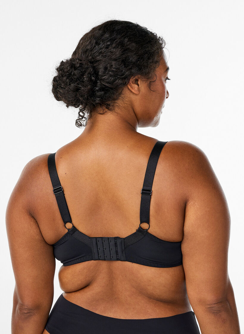 Topatut pitsirintaliivit kaaritukien kera, Musta, Model image number 2