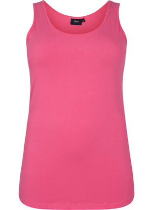 Yksivärinen perus paita puuvillasta, Hot Pink, Packshot image number 0