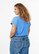 Lyhythihainen t-paita puuvillasekoitteesta, Sininen, Model image number 2