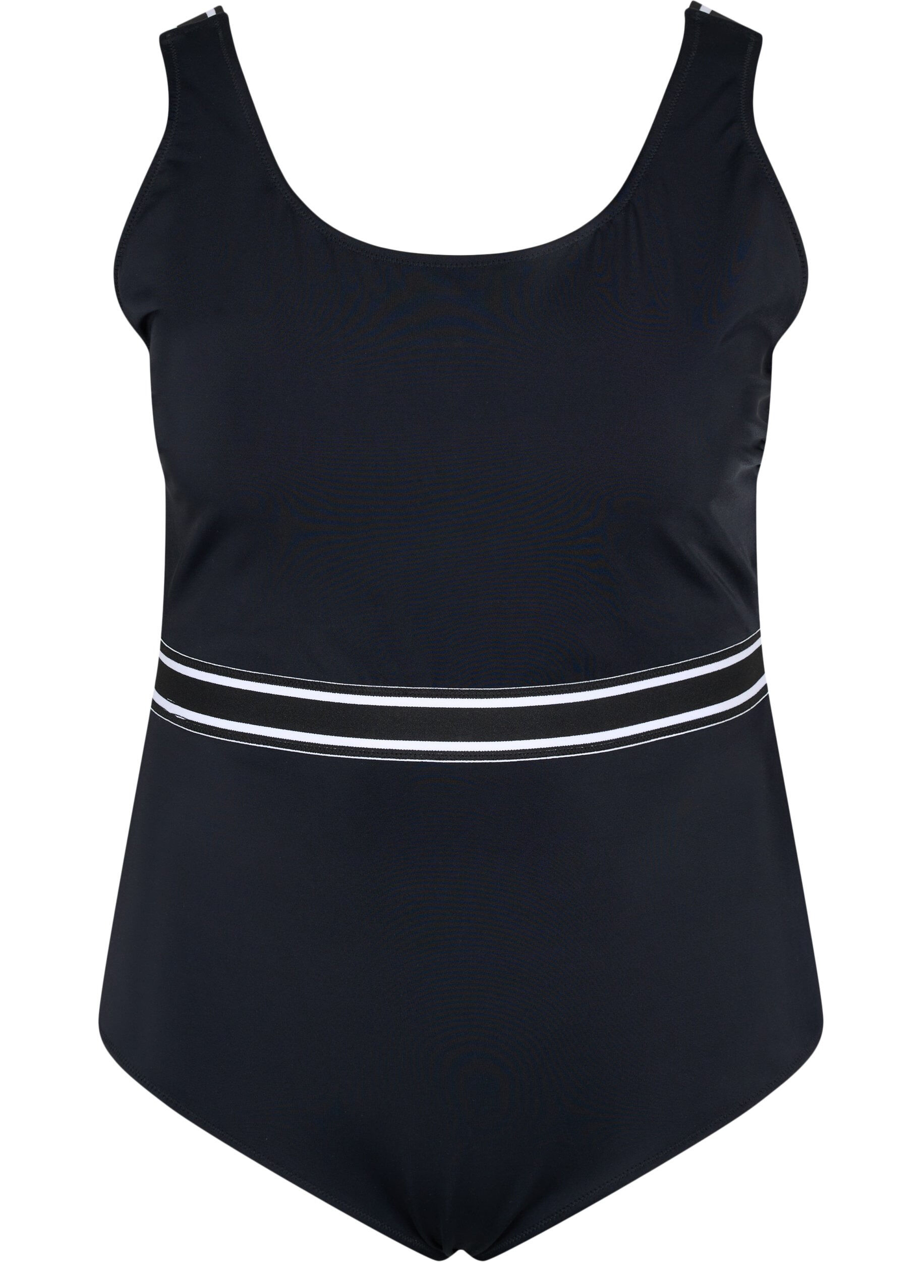 Zizzi Uimapuku py&ouml;re&auml;ll&auml; p&auml;&auml;ntiell&auml;, Black, Packshot image number 0