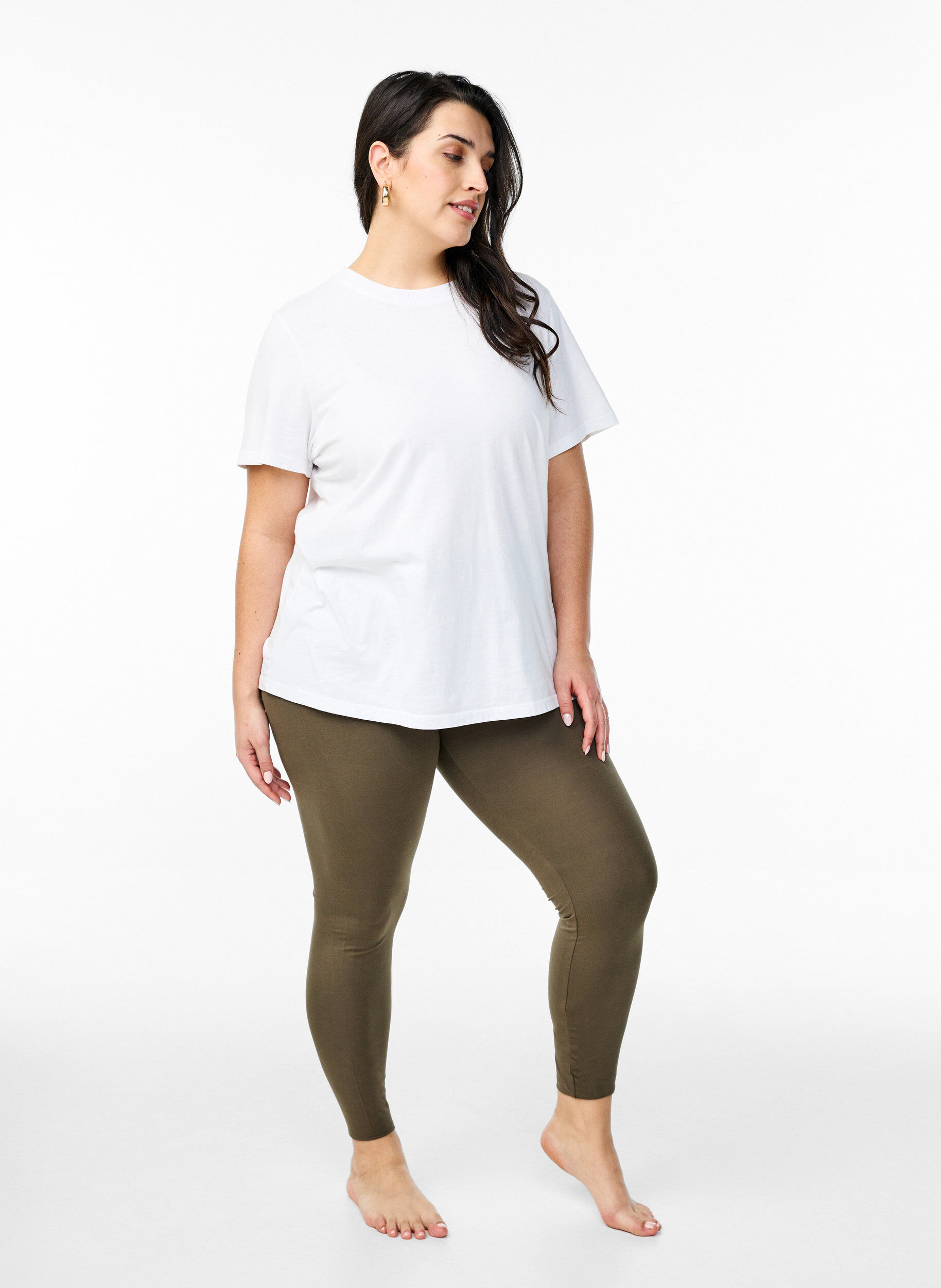 ZizziPeruslegginsit viskoosia, Vihre&auml;, Model image number 1