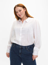 Pitkähihainen paita Tencel ™-modaalia, Bright White, Model