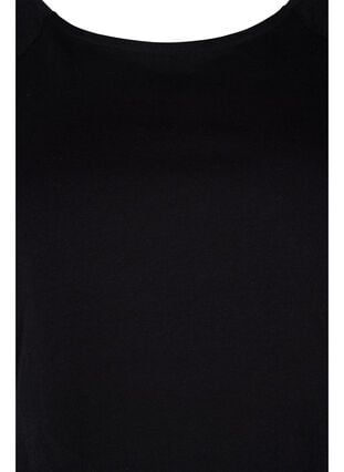 2 puuvillaista t-paitaa 2/4-hihoilla , Black, Packshot image number 2
