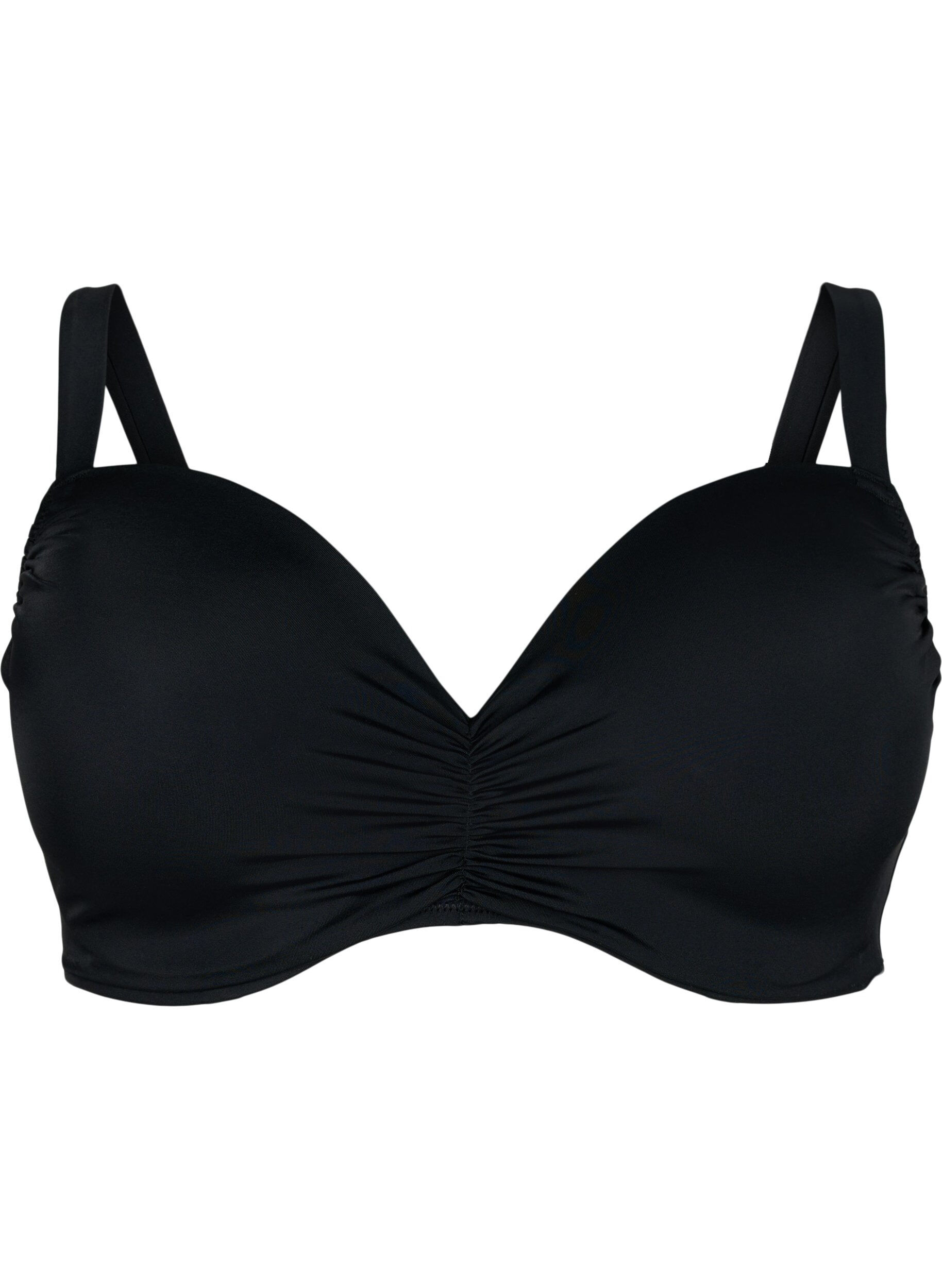 Zizzi Bikiniyl&auml;osa toppauksilla, Black, Packshot image number 0