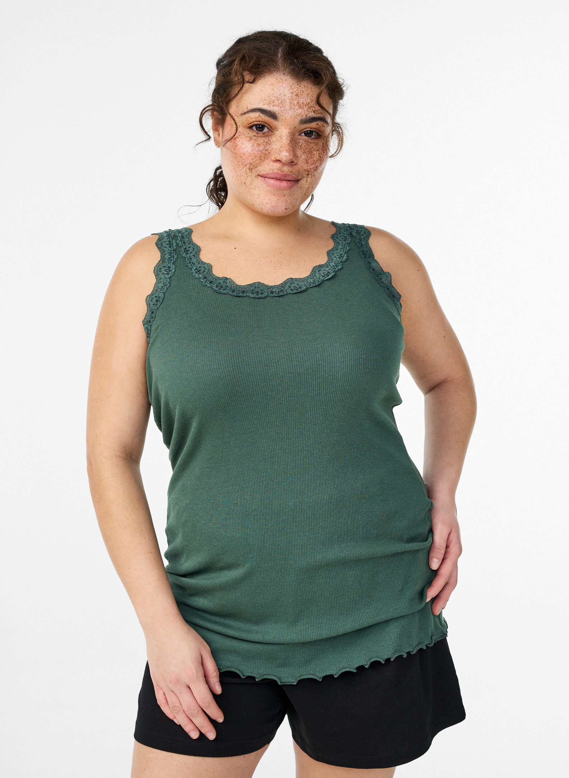 ZizziPitsikoristeinen yl&auml;osa, Vihre&auml;, Model image number 0