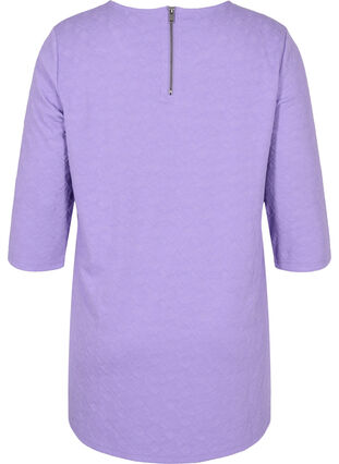 Pitkä pusero pyöreällä pääntiellä ja 3/4-hihoilla, Paisley Purple, Packshot image number 1