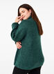 Neulepusero, jossa korkea kaulus ja vetoketju, Vihre&auml;, Model image number 2