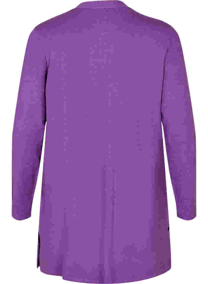 Neuletakki halkioilla ja resoreilla, Purple Magic Mel., Packshot image number 1