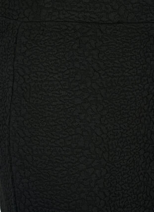 Lyhyt hame, jossa on pintakuviointi, Black, Packshot image number 2