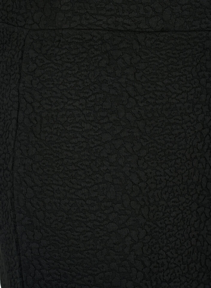 Lyhyt hame, jossa on pintakuviointi, Black, Packshot image number 2