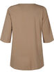A-muotoinen tunika, jossa on 3/4 hihat, Shitake, Packshot image number 1
