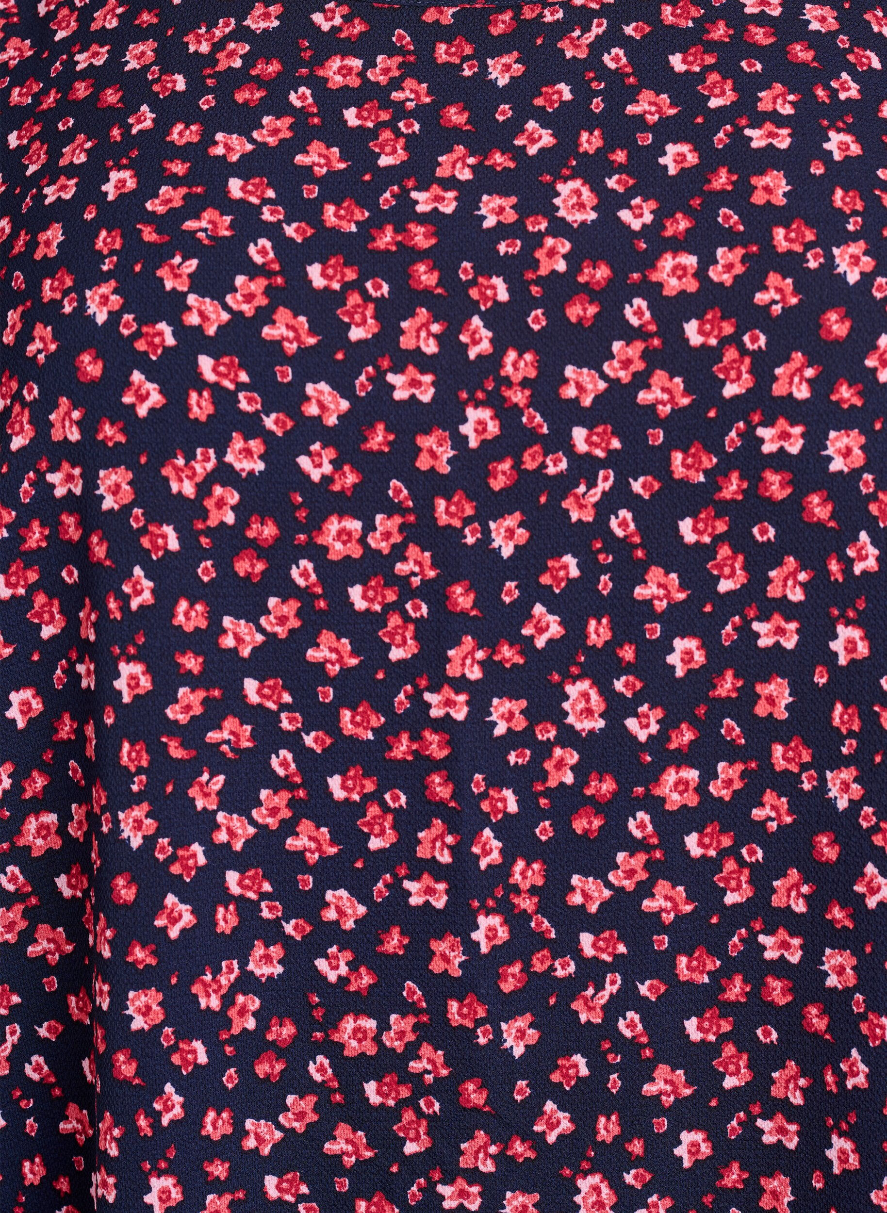 Zizzi Lyhythihainen mekko kuosilla, Sininen, Packshot image number 2