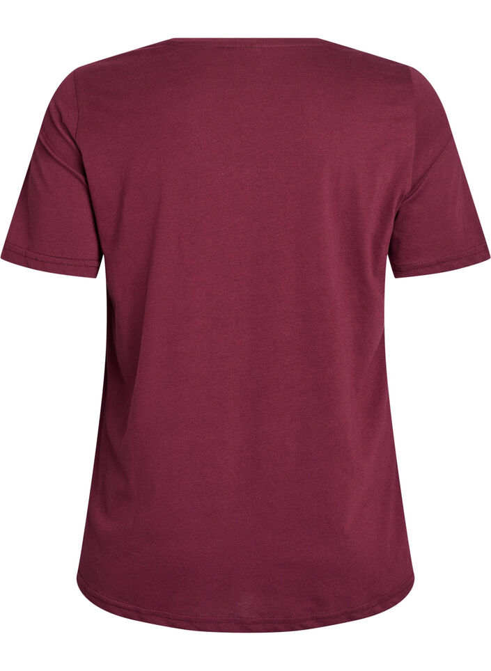 T-paita printill&auml;, Punainen, Packshot image number 1