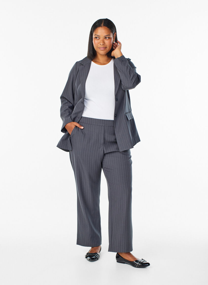 FLASH - Rento housut taskuilla, Harmaa, Model image number 0