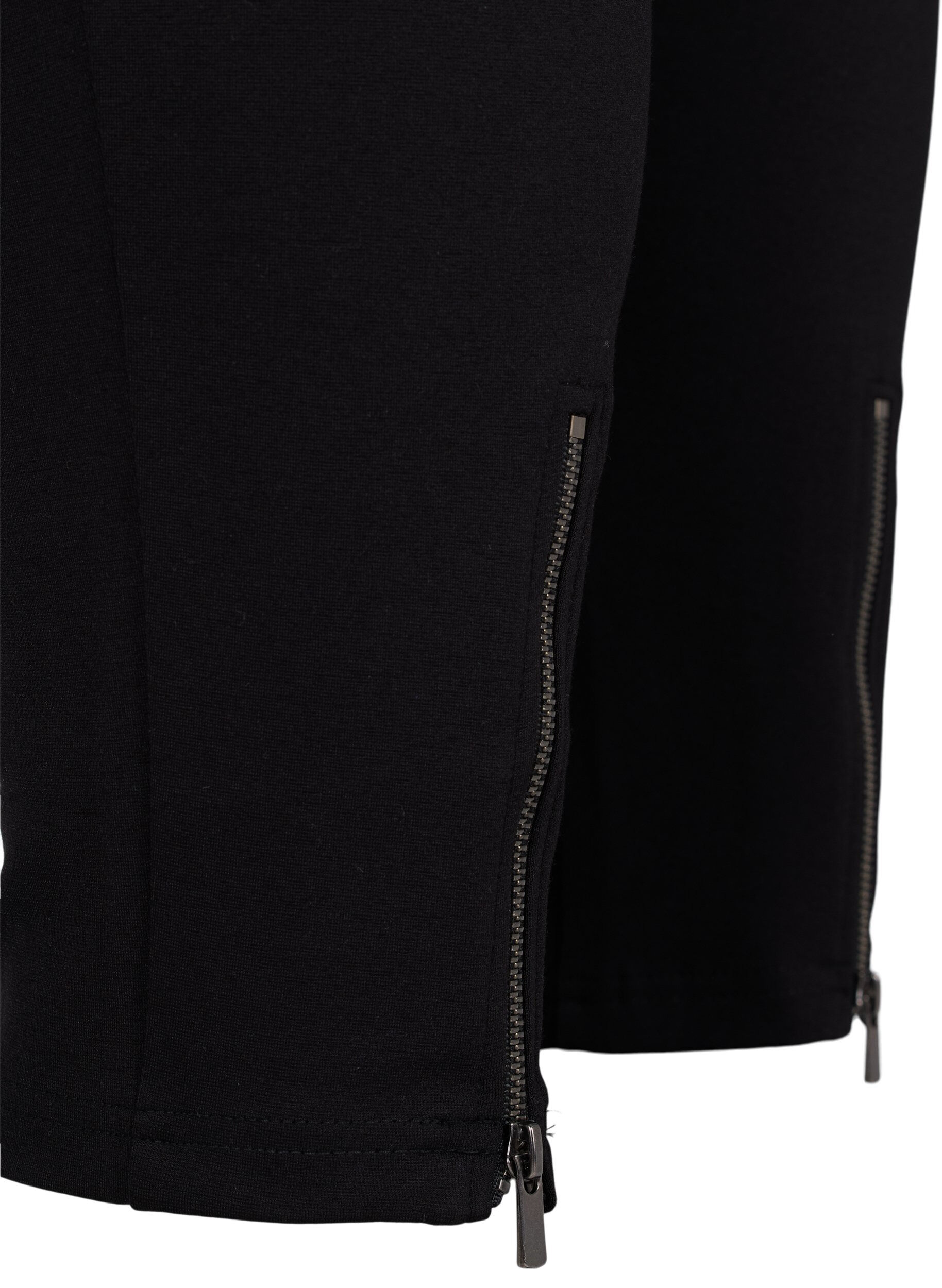 Zizzi Leggingsit vetoketjulla, Black, Packshot image number 3