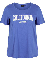 Puuvillainen t-paita painatuksella, Dazzling Blue Califo