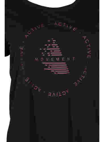 T-paita printillä treeniin , Black w. copper logo, Packshot image number 2