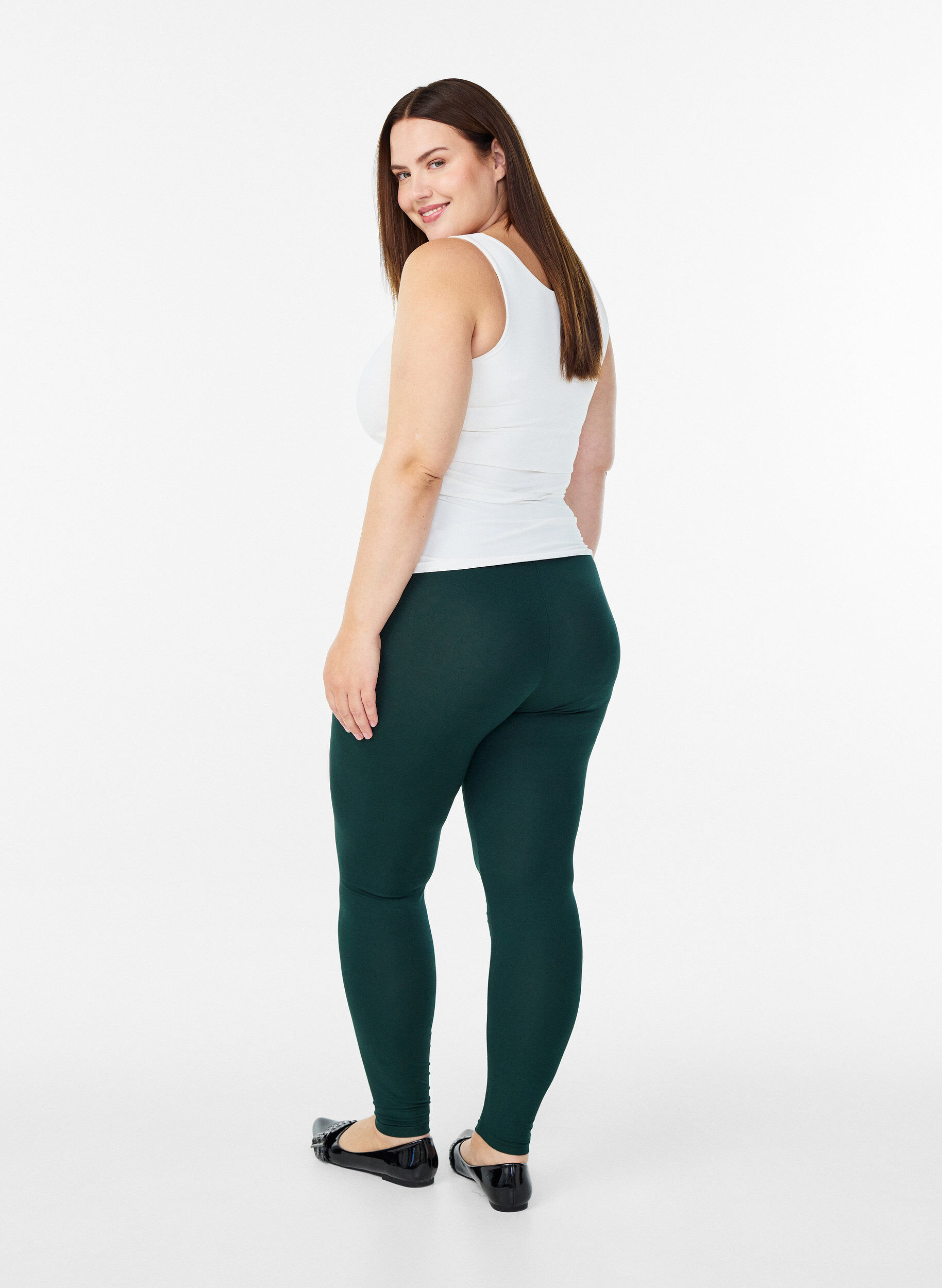 ZizziPerusleggingssit viskoosista, Vihre&auml;, Model image number 2