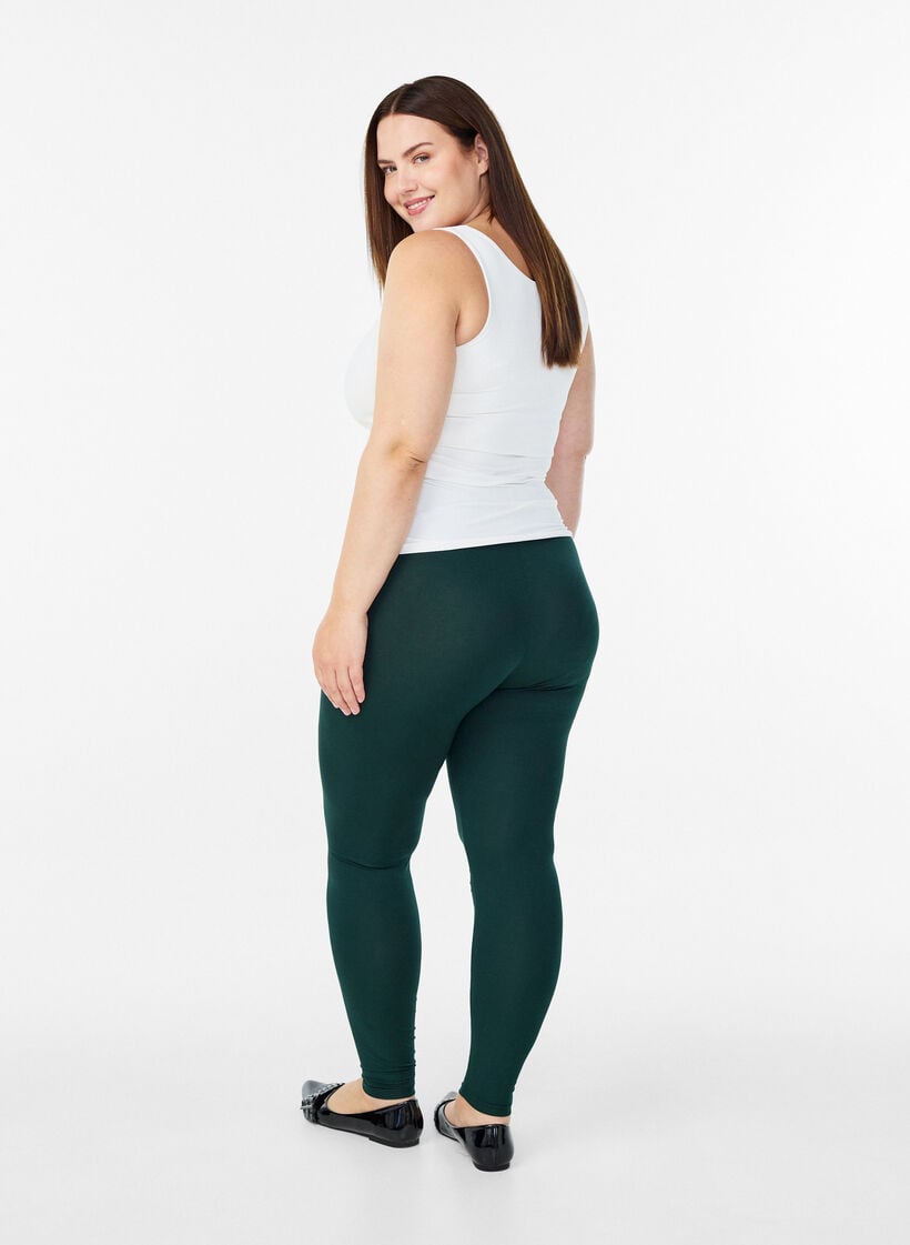 Perusleggingssit viskoosista, Vihre&auml;, Model image number 2