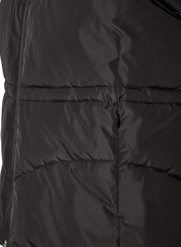 Toppaliivi s&auml;&auml;dett&auml;v&auml;ll&auml; vy&ouml;t&auml;r&ouml;ll&auml;, Musta, Packshot image number 3