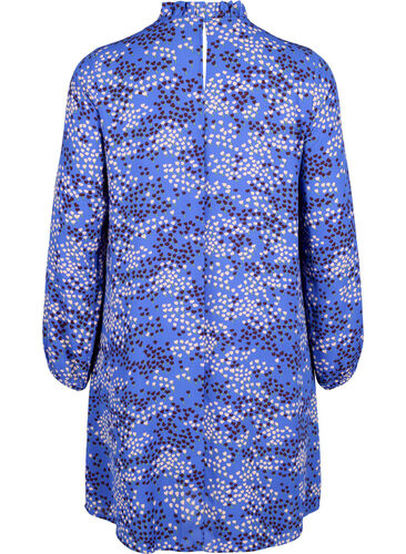 FLASH - Pitkähihainen mekko kuosilla, Dazzling Blue AOP, Packshot image number 1