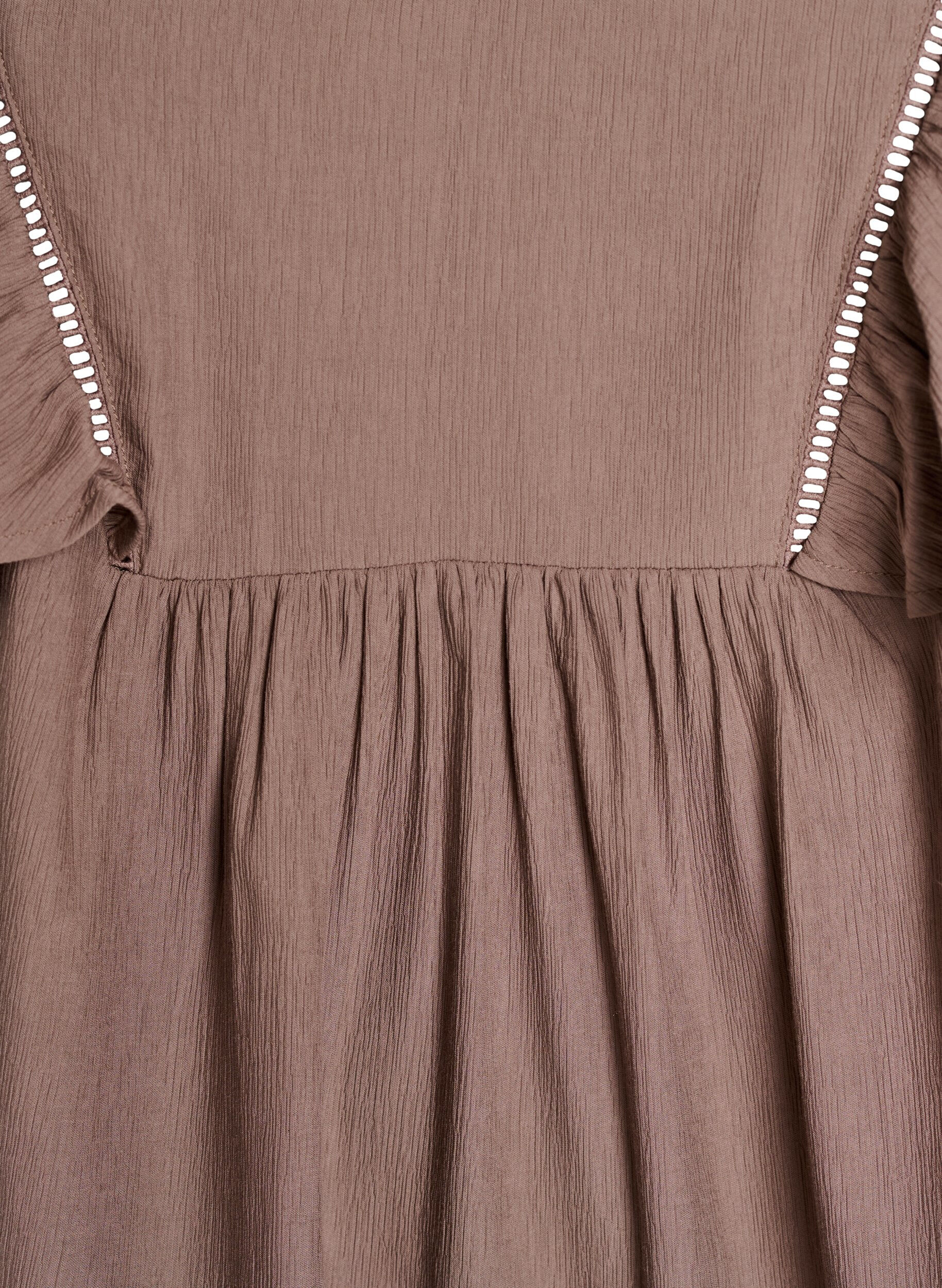 Zizzi Pusero, jossa on lyhyet r&ouml;yhel&ouml;hihat, Ruskea, Packshot image number 2