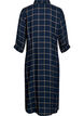 Pitkä ruudullinen paitamekko, Sininen, Packshot image number 1