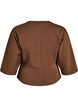 Peplum-pusero kyyn&auml;rpituisilla hihoilla, Ruskea, Packshot image number 1