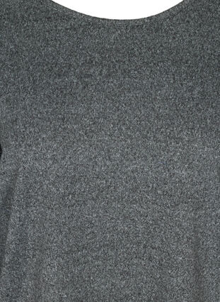 Meleerattu pusero pitsiselällä, Dark Grey Melange, Packshot image number 2