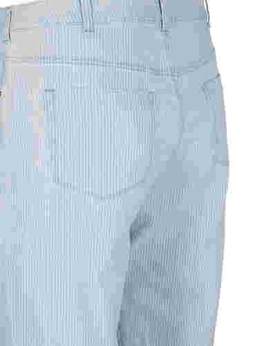 Suorat nilkkapituiset farkut, Light Blue Stripe, Packshot image number 3