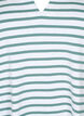 Puuvillainen T-paita pilkuilla ja v-pääntiellä, B.White/SeaP.Stripes, Packshot image number 2