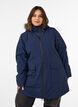 Vedenpit&auml;v&auml; hupullinen parka, Sininen, Model image number 0