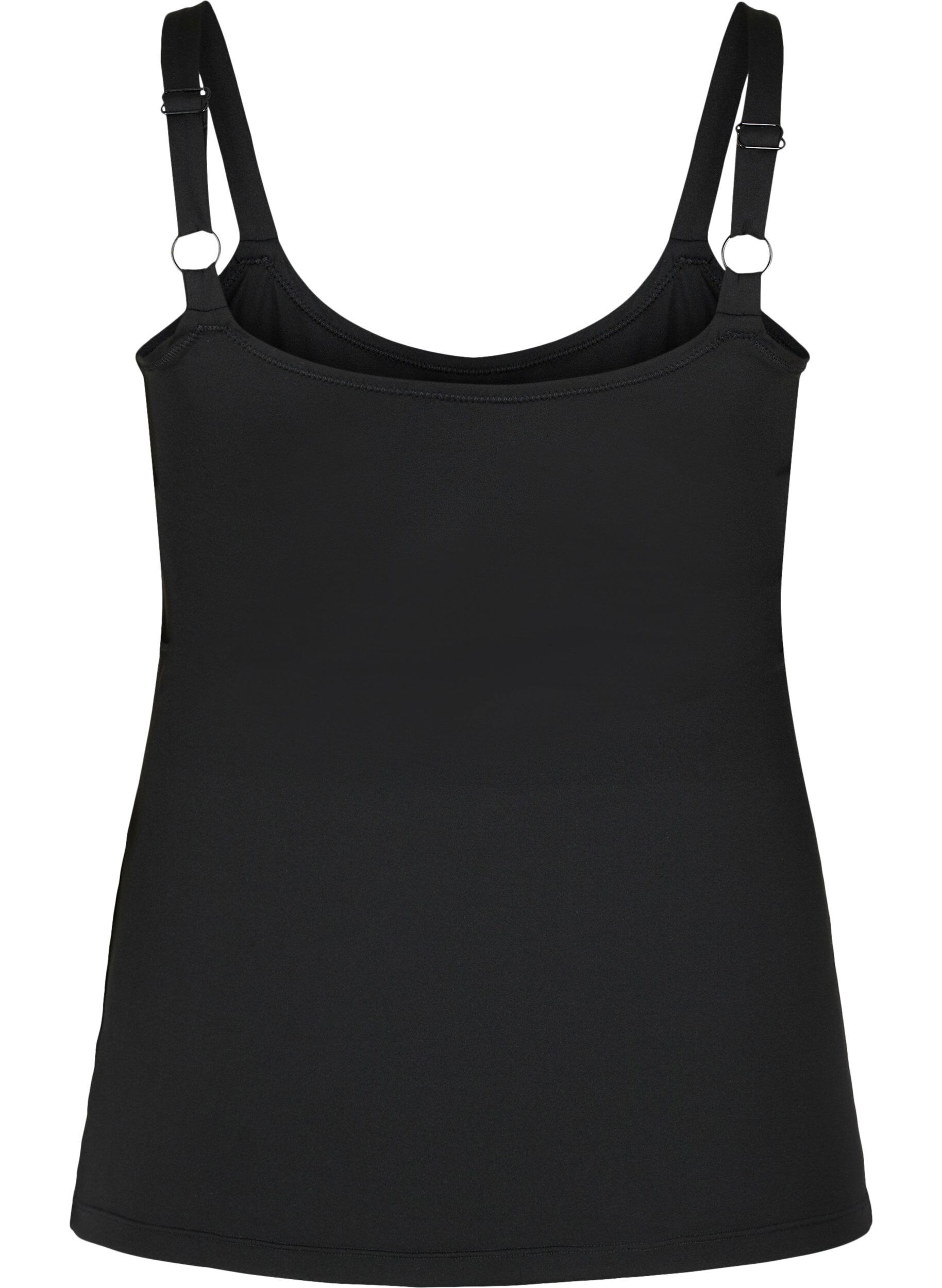 Zizzi Kevyt shapewear-toppi s&auml;&auml;dett&auml;vill&auml; olkaimilla , Black, Packshot image number 1