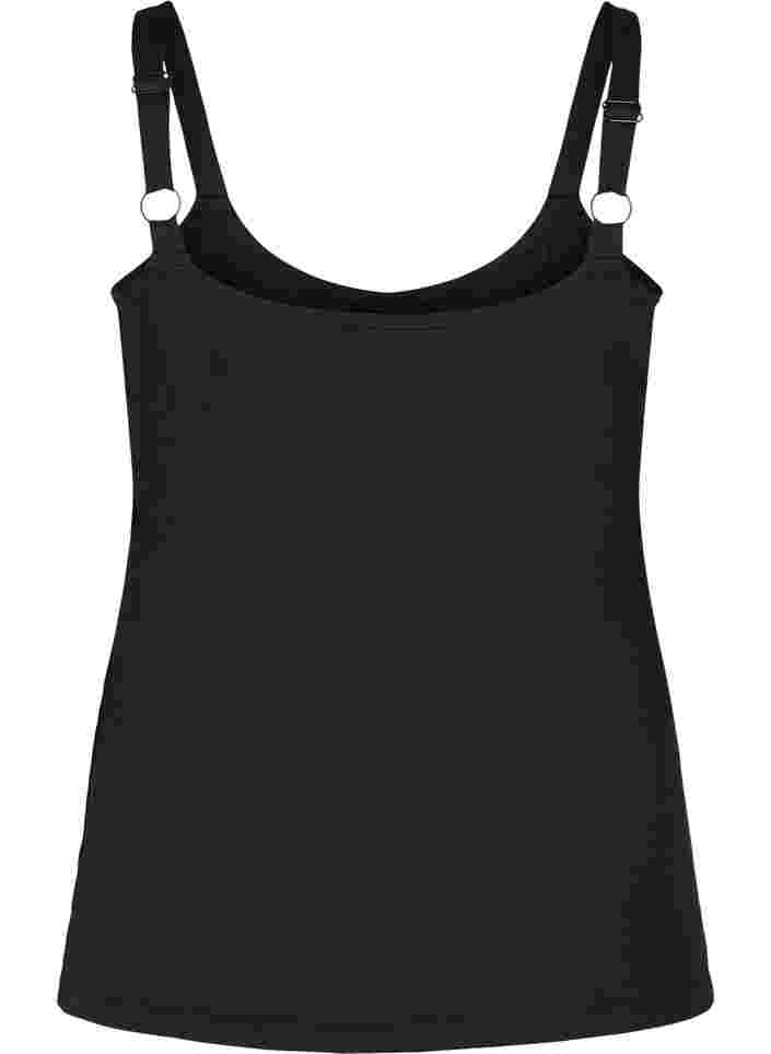 Kevyt shapewear toppi säädettävillä olkaimilla , Black, Packshot image number 1