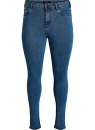 Amy korkea vy&ouml;t&auml;r&ouml;iset super slim fit -farkut, Sininen