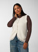 Neulottu liivi pitsireunuksella, Vanilja, Model image number 0