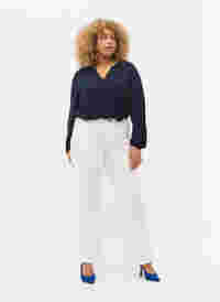 Korkeavyötäröiset Ellen bootcut-farkut, White, Model