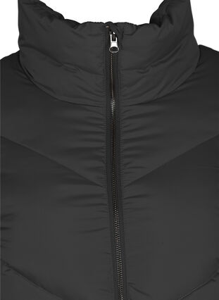 Pitkä korkeakauluksinen takki , Black, Packshot image number 2