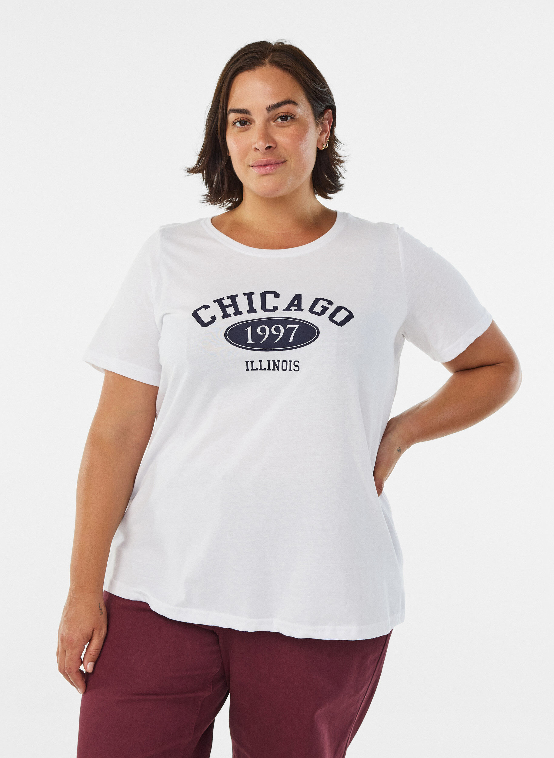 FLASH - T-paita printill&auml;, Valkoinen, Model