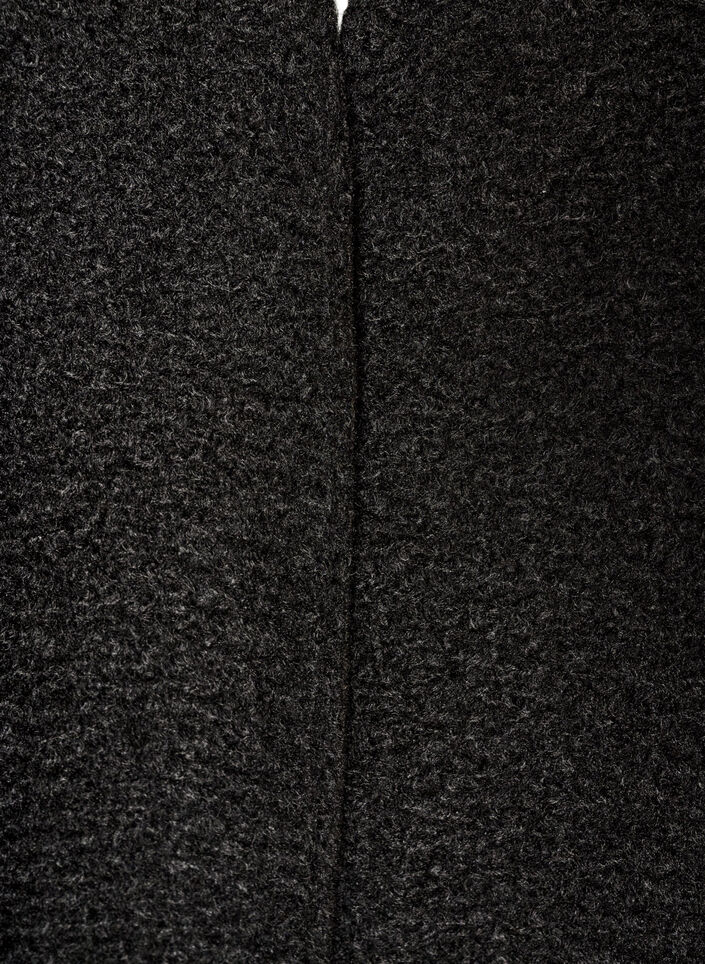 Rento neuletakki taskuilla, Musta, Packshot image number 2
