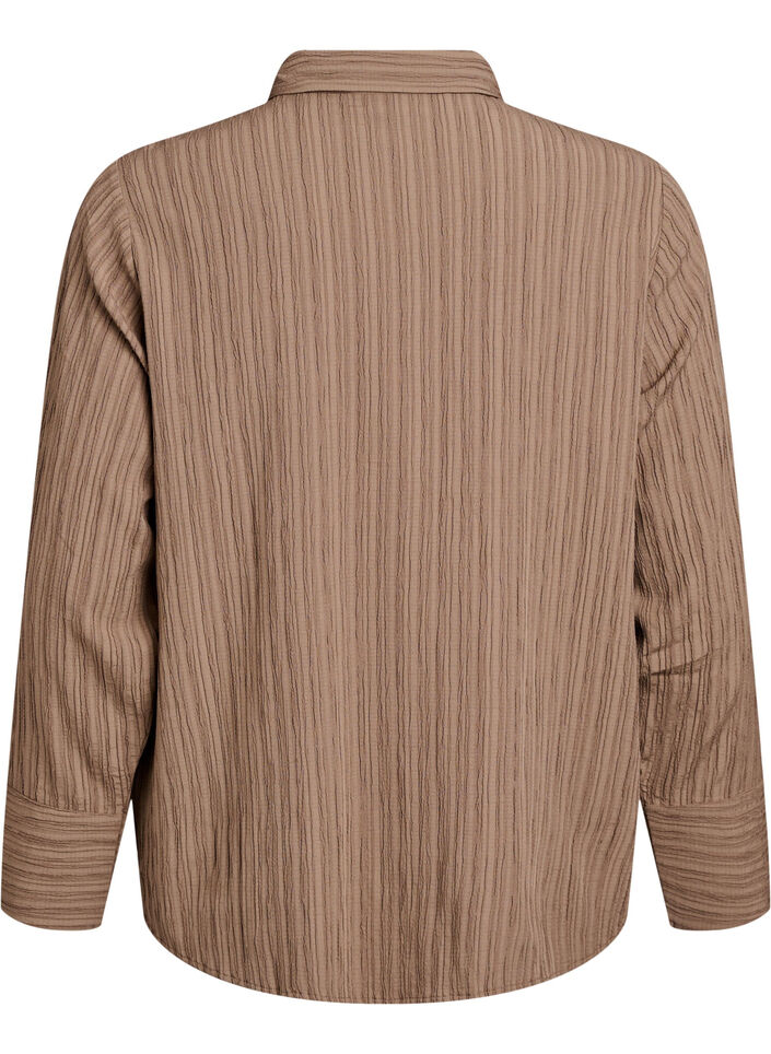 FLASH - Paita tekstuurilla, Ruskea, Packshot image number 1