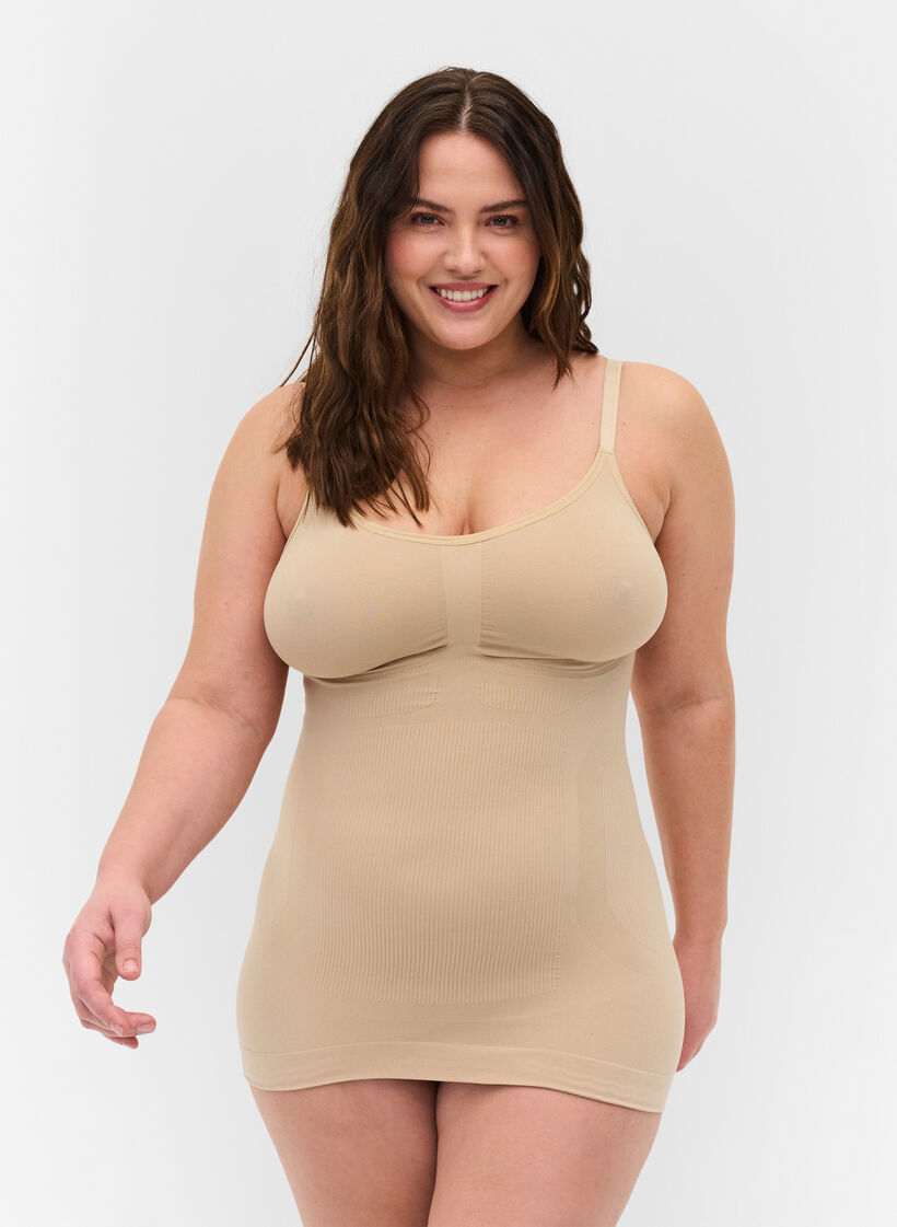 Shapewear-toppi, Beige, Model image number 0